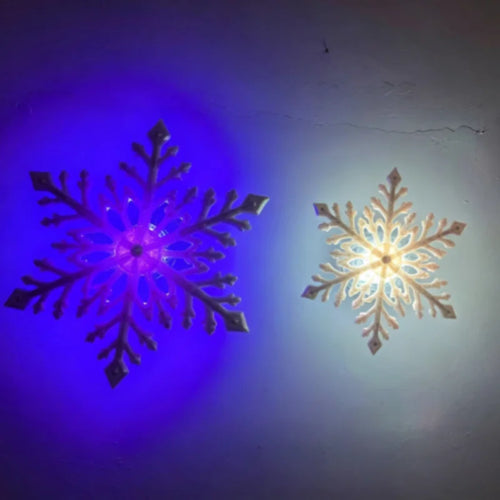 Świąteczne lampki LED – śnieżynki
